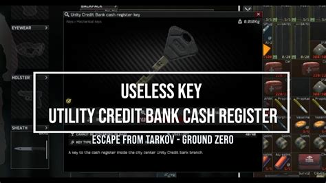 FANDOM. Fan Central BETA Games Anime Movies TV Video Start a Wiki. Don't have an account? Bank cash register is a Loot Container in Escape from Tarkov. Bigger than the standard Cash register, has a 3x3 grid that spawns stacks of Roubles, Dollars and Euros. In the Tarbank on Streets of Tarkov. 